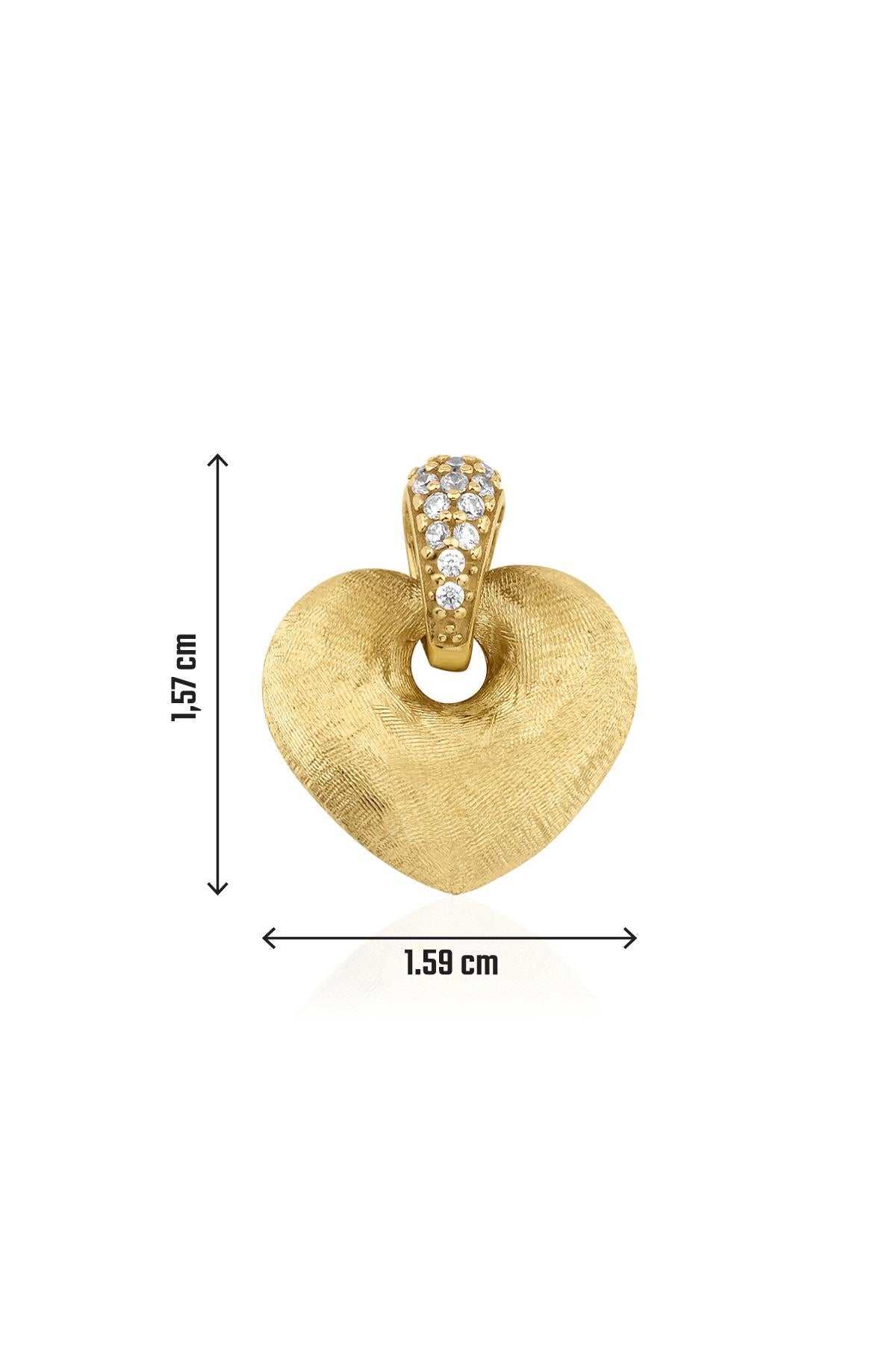 14K Enchanting Heart Pendant