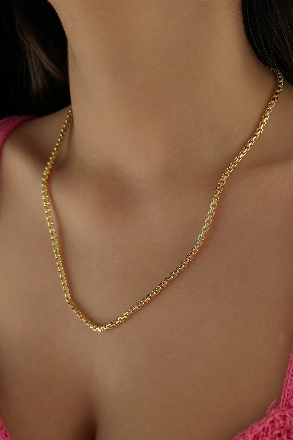 14K Gold Box Chain 0.127 inch