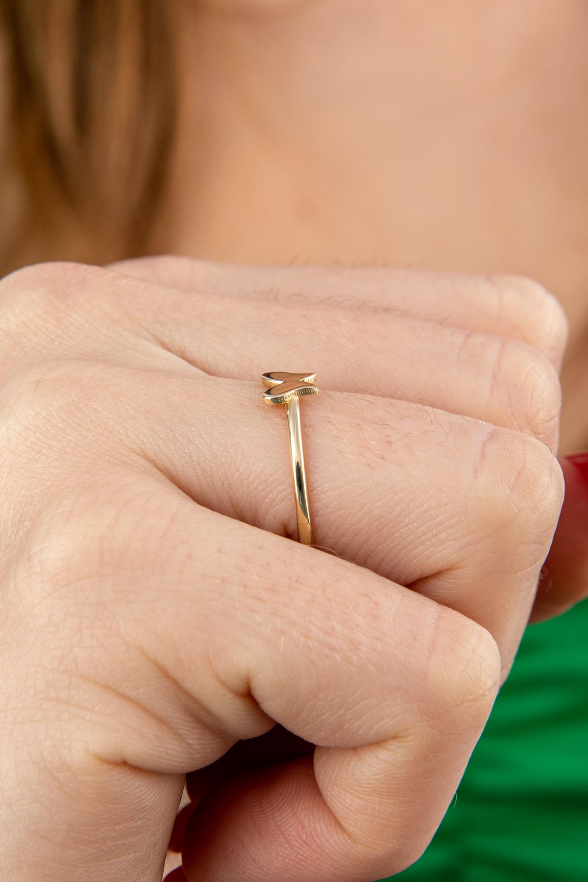 14K Gold Butterfly Ring