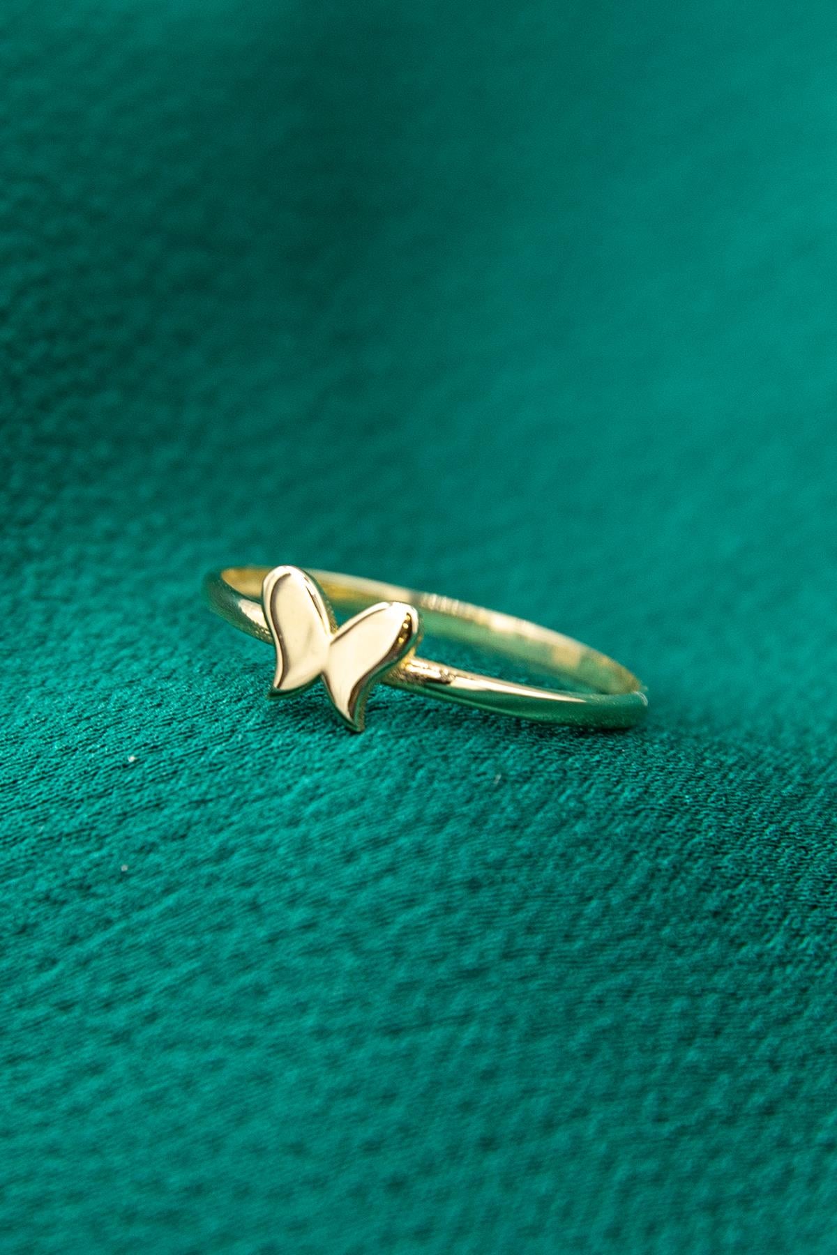 14K Gold Butterfly Ring