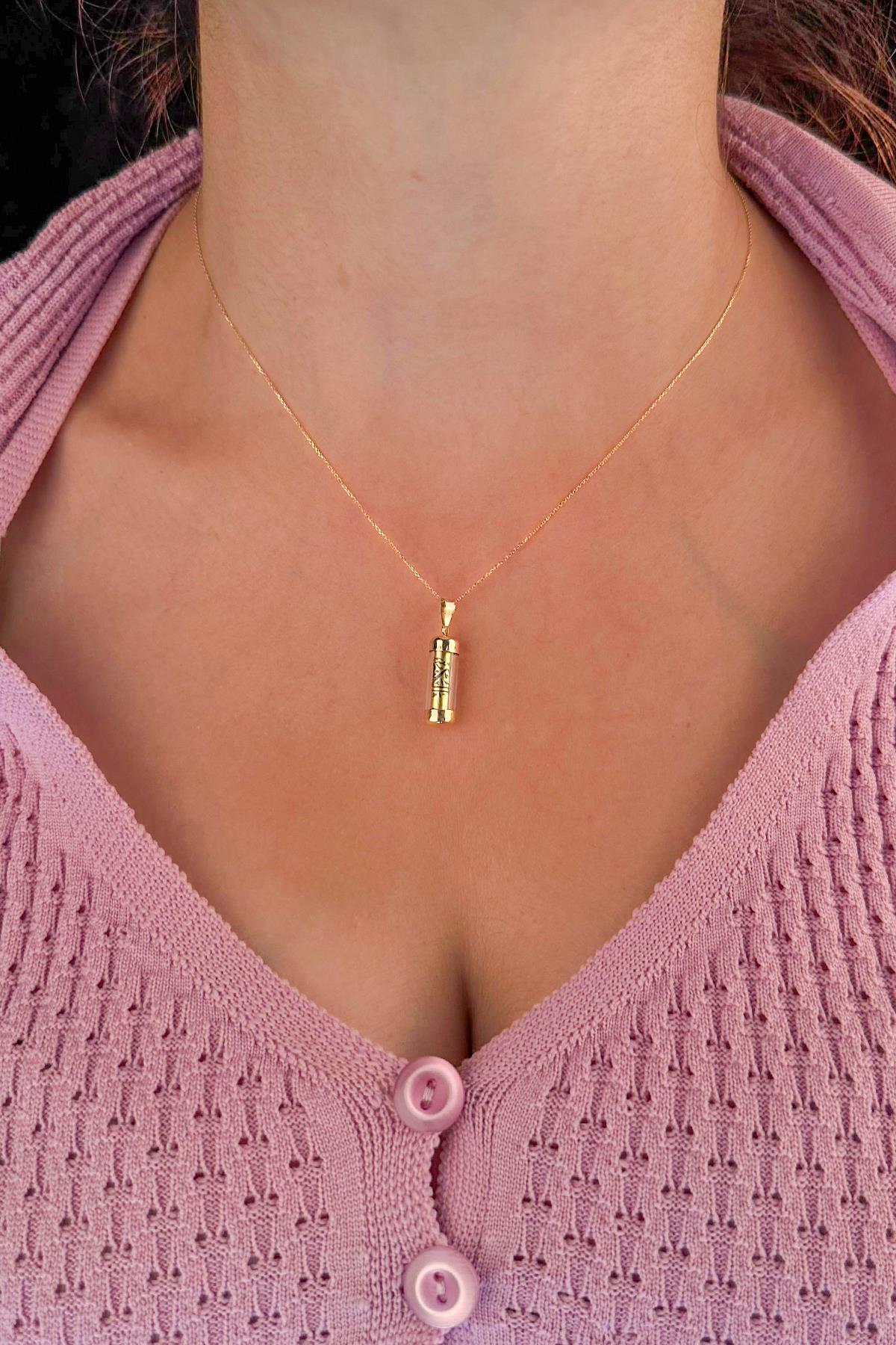14K Gold Cable Cevsen Necklace
