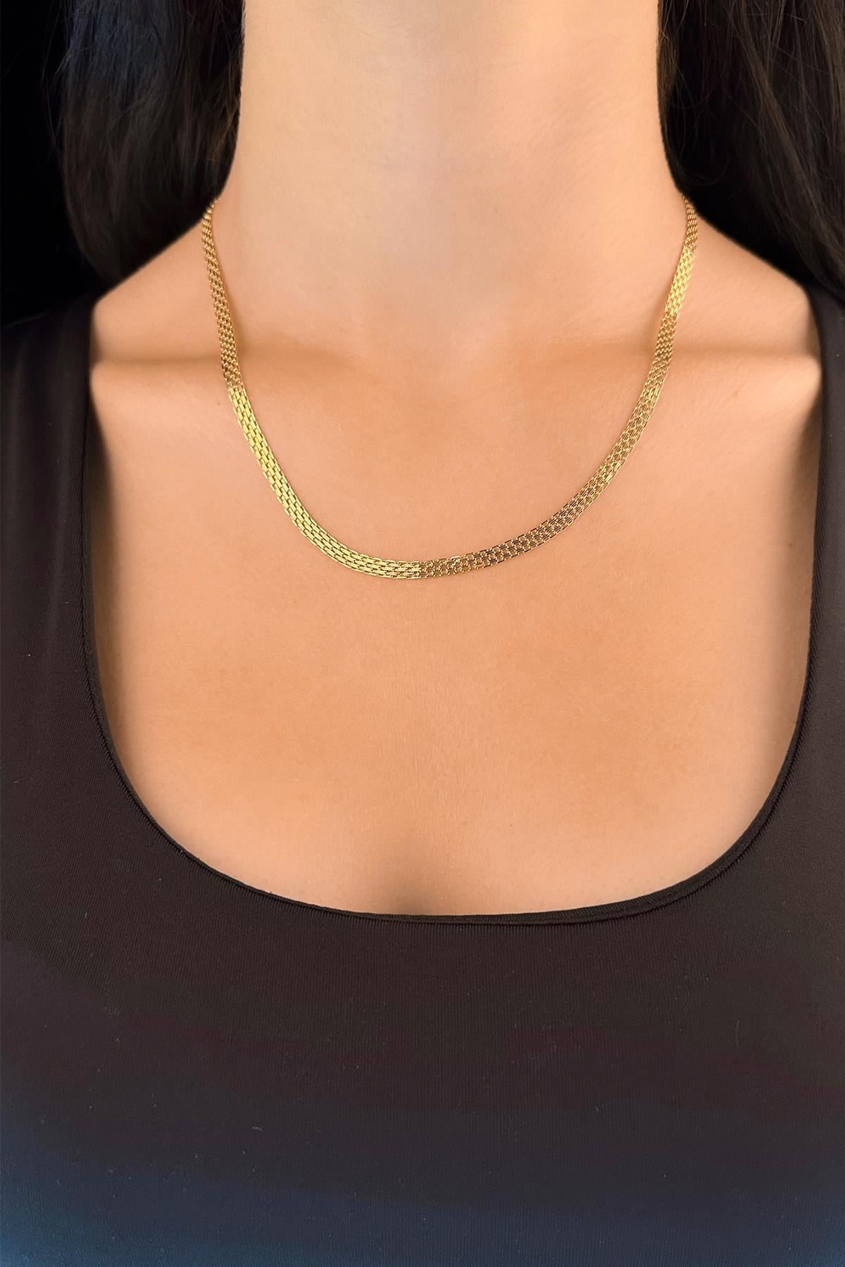 14K Gold Candere Roosevelt Cable Chain 0.173 inch