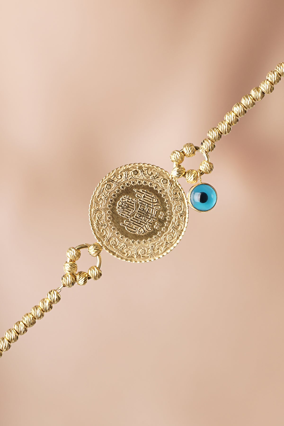 14K Gold Coin Bracelet 3
