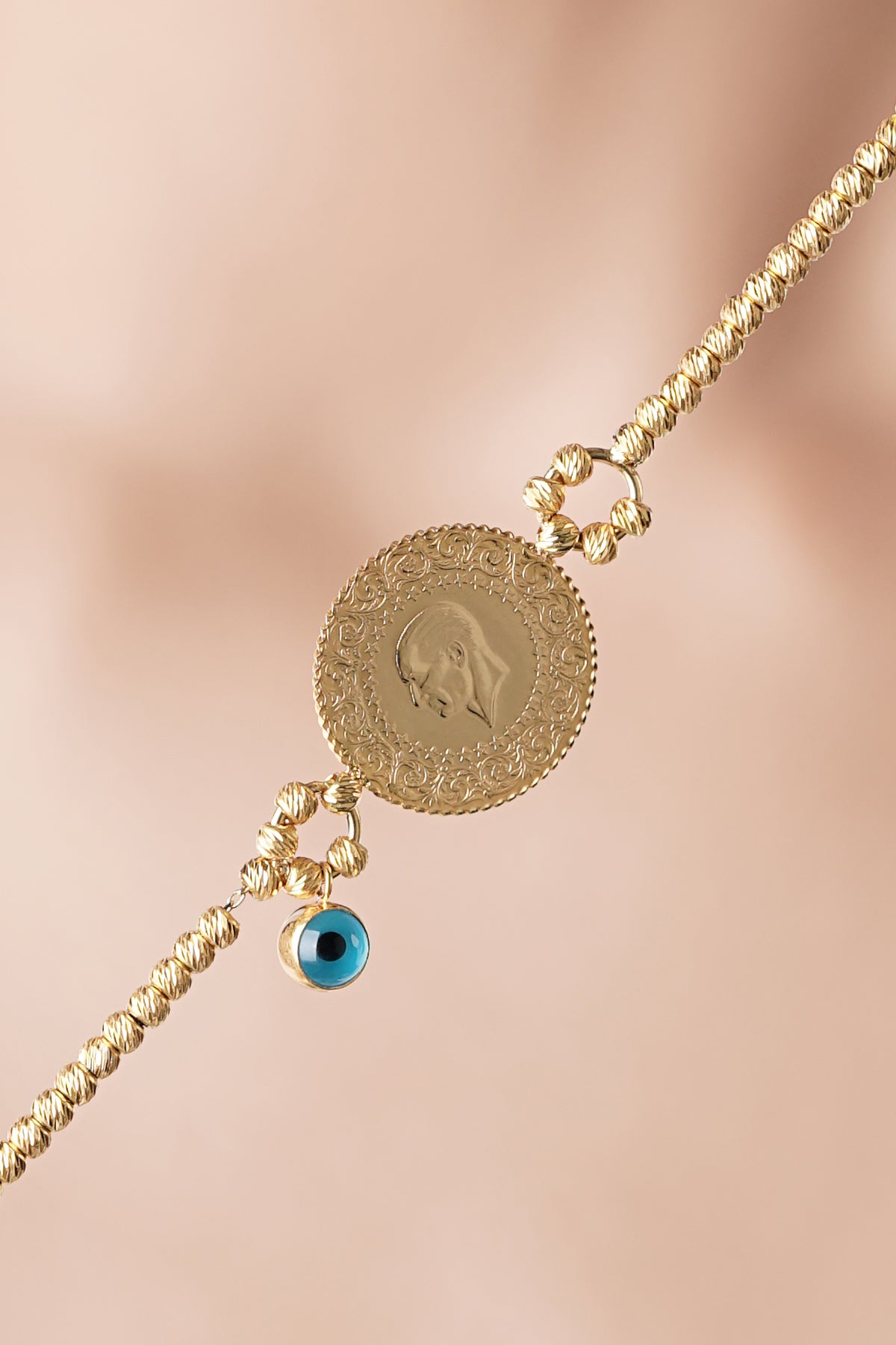 14K Gold Coin Bracelet 3
