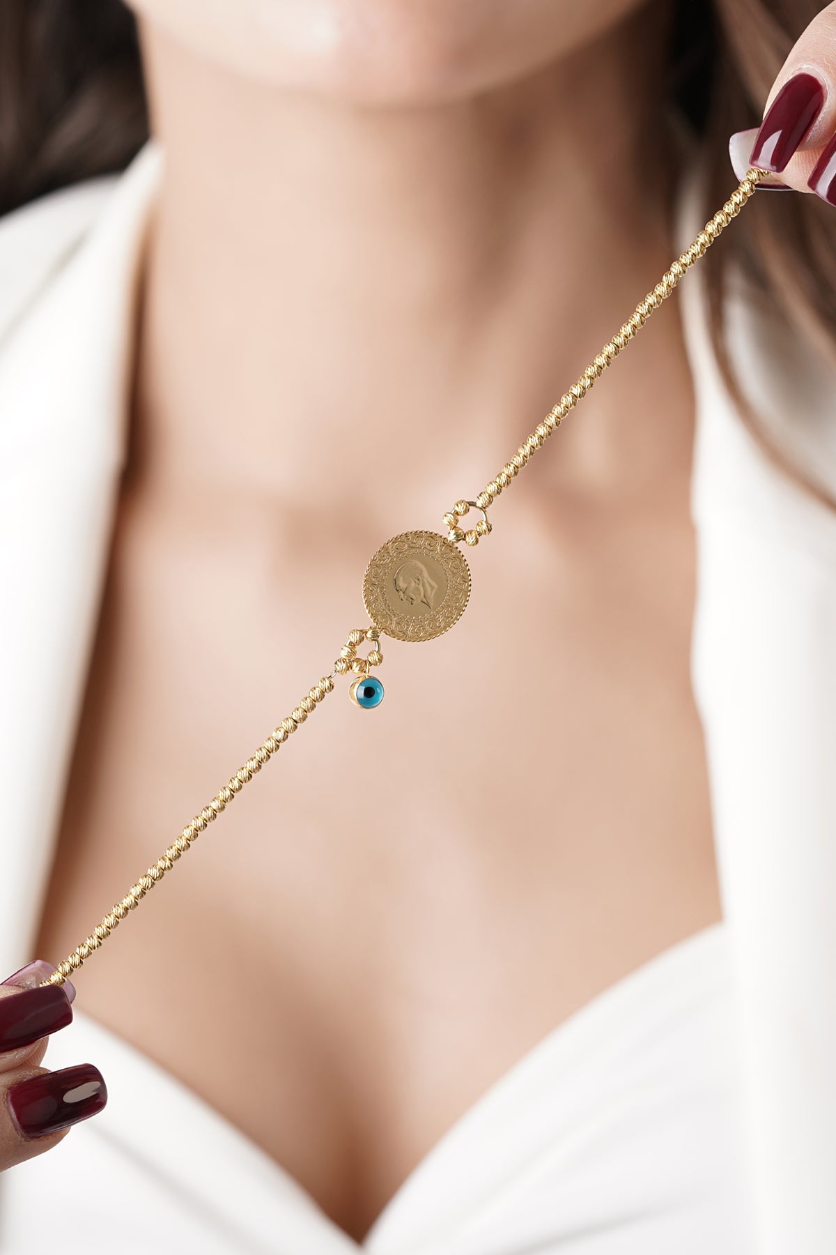 14K Gold Coin Bracelet 3