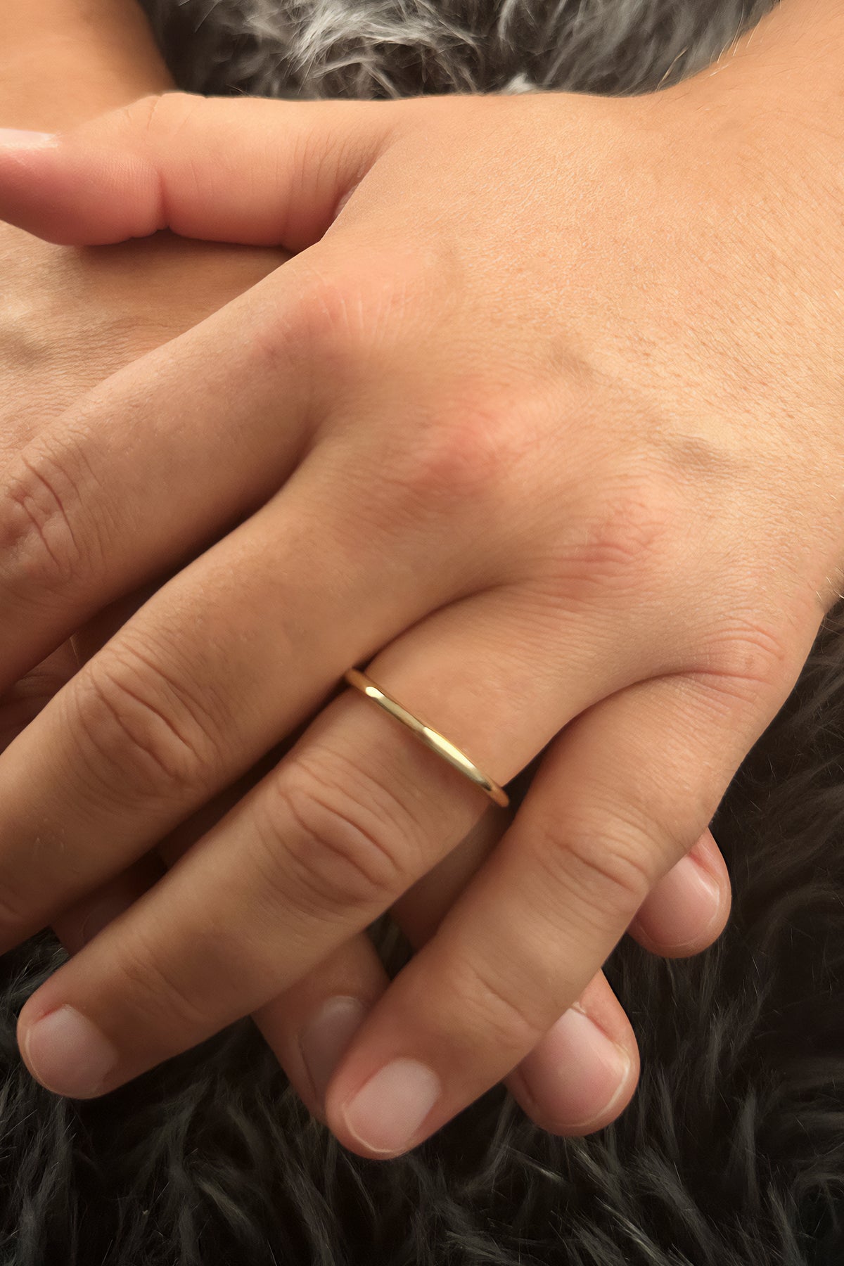 14K Gold Comfort-Fit Men Wedding Ring 0.082 inch