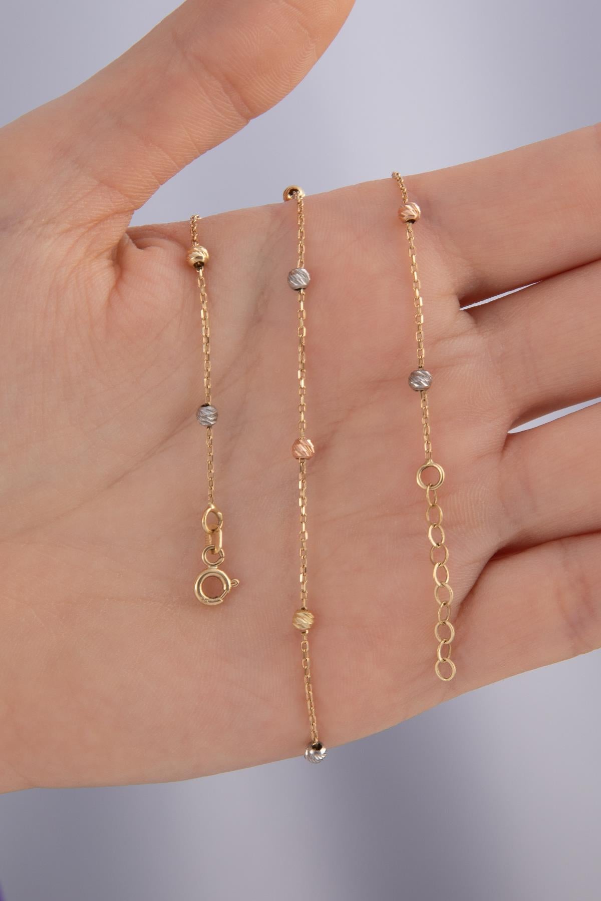 14K Gold Dorica Ball Chain Necklace