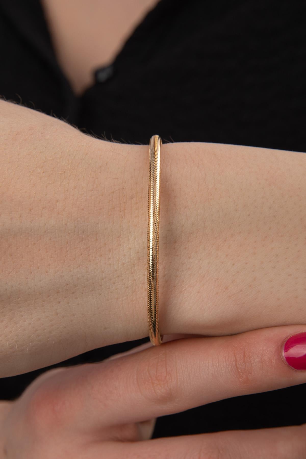 14K Gold Flexible Bracelet