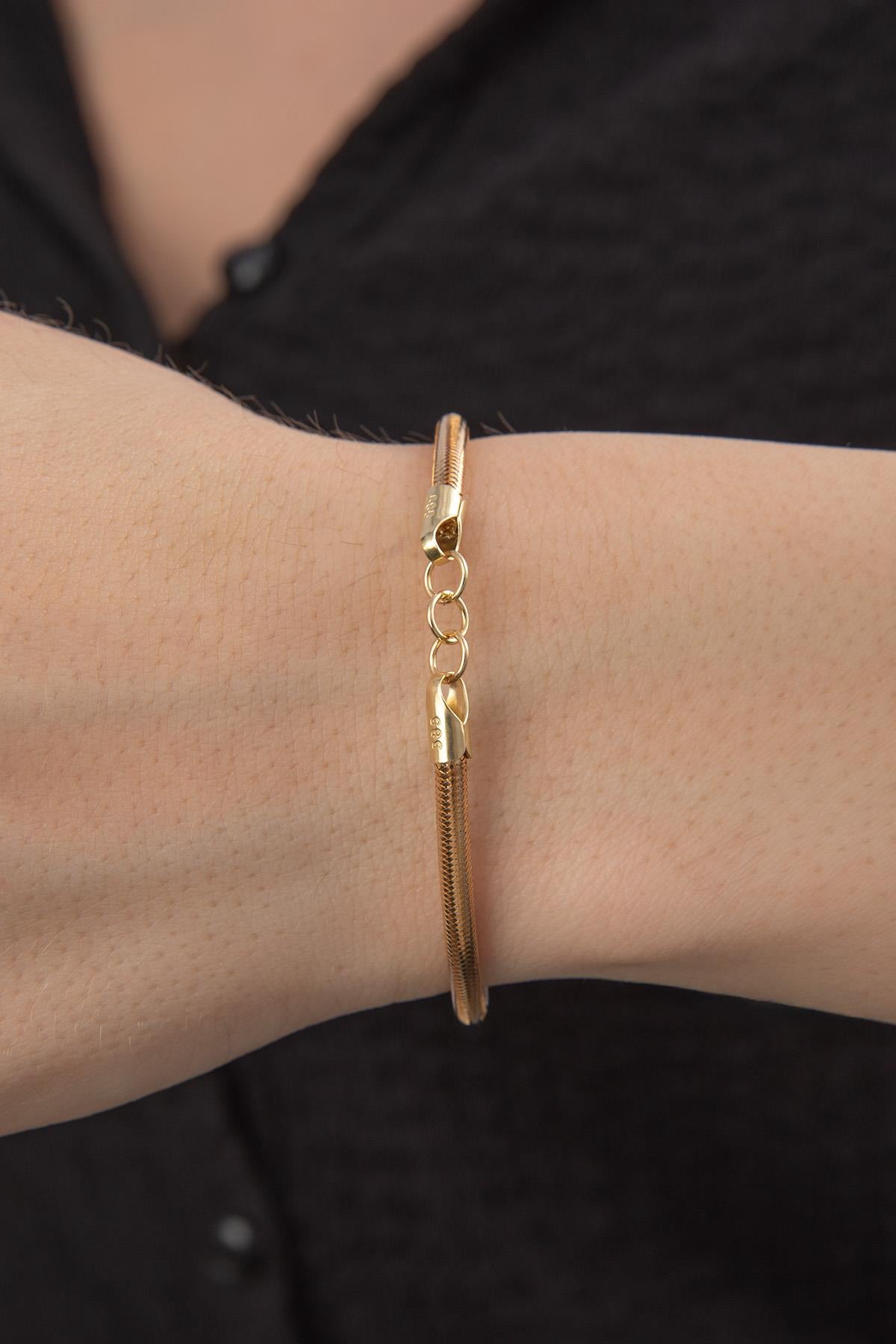 14K Gold Flexible Bracelet