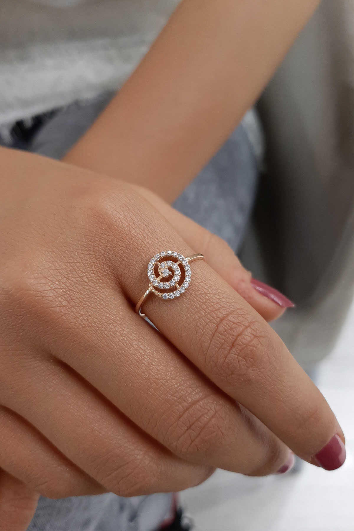14K Gold Lava Ring