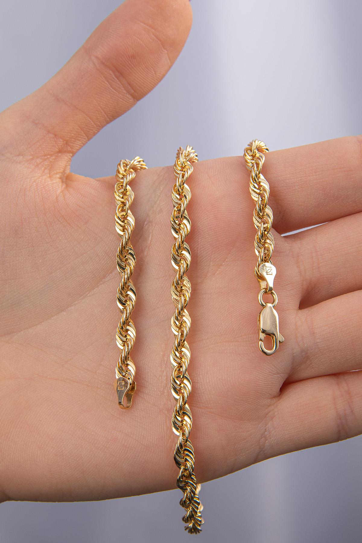 14K Gold Light Rope Chain 0.173 inch