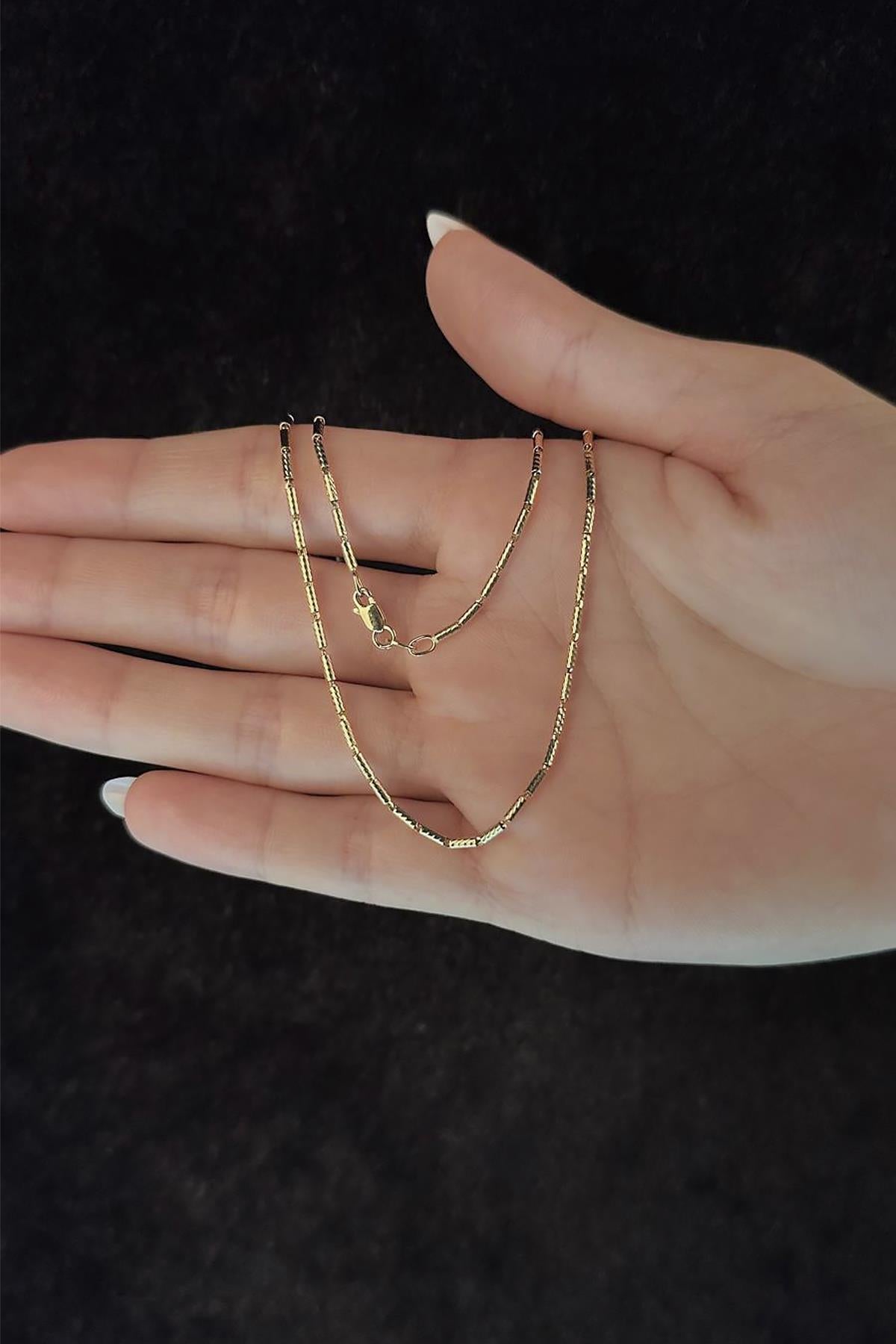 14K Gold Lumina Bars Chain