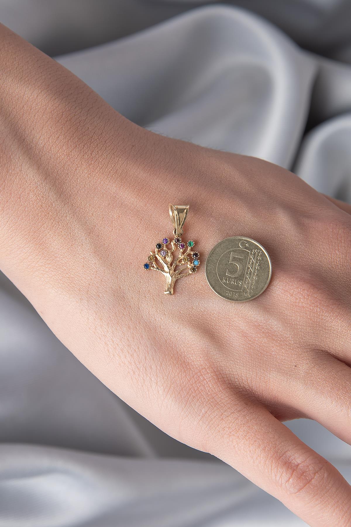 14K Gold Mini Tree of Life Pendant