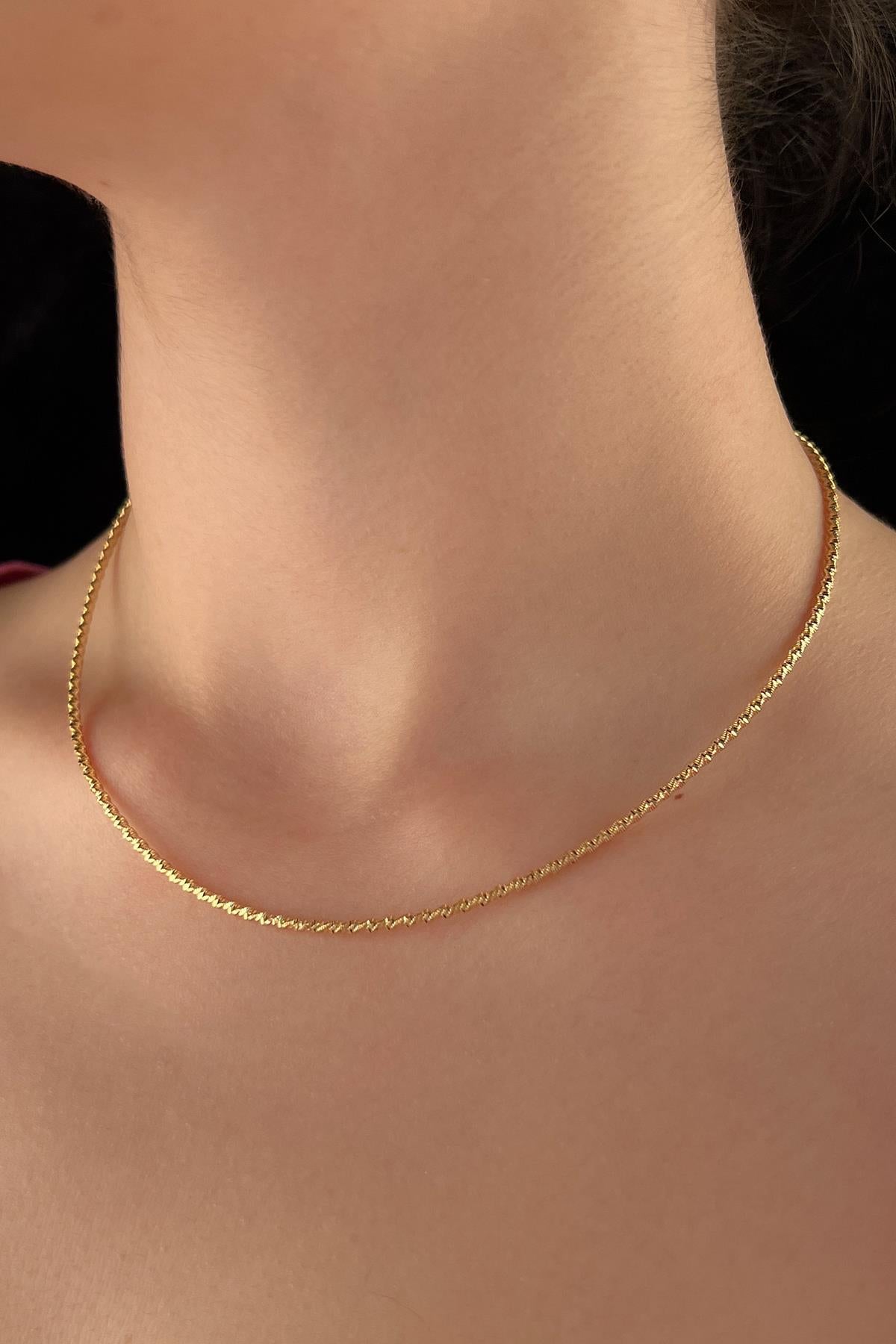 14K Gold Oval Rope Chain