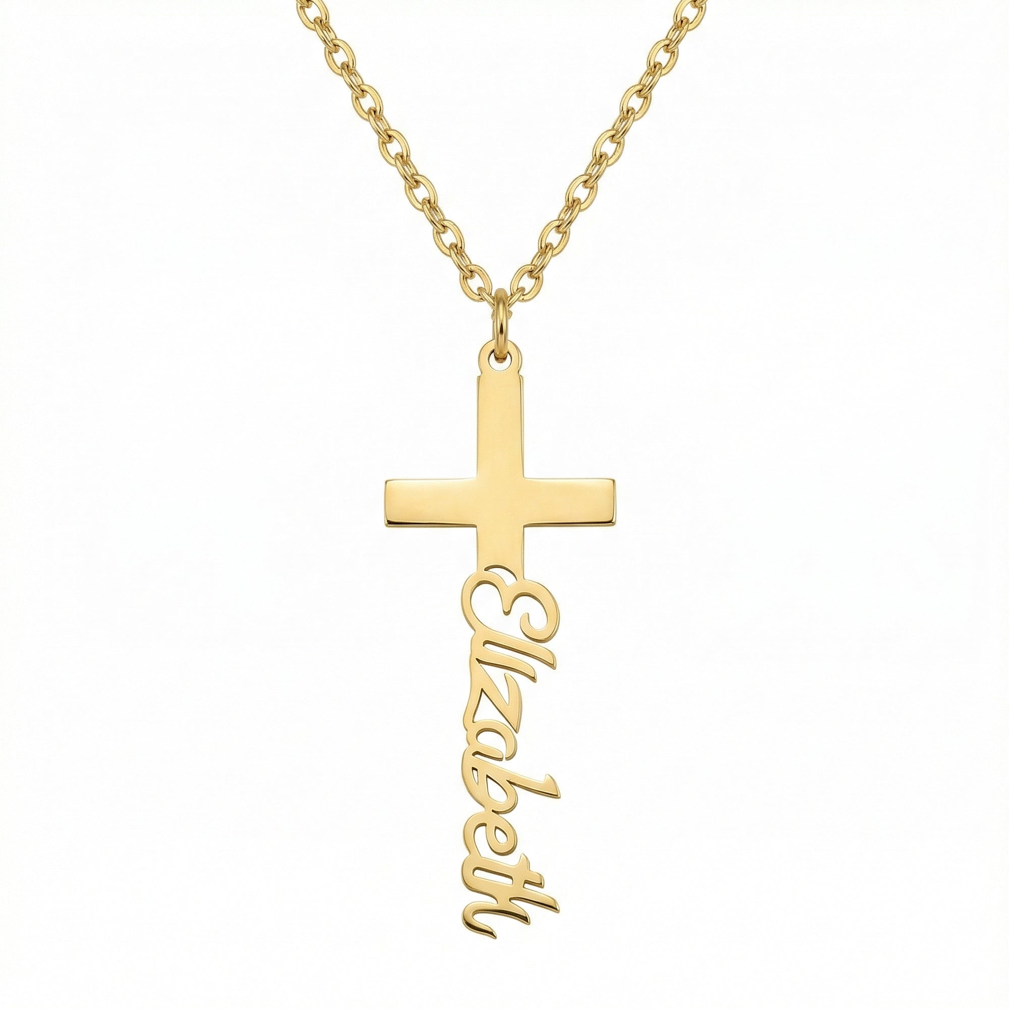 14K Gold Personalized Name Necklace – Your Identity, Etched in Gold