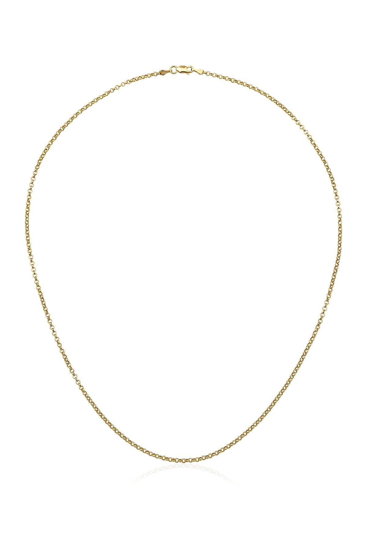 14K Gold Rolo Chain 0.082 inch