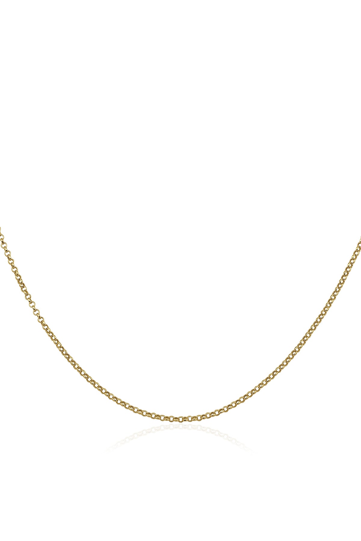 14K Gold Rolo Chain 0.082 inch