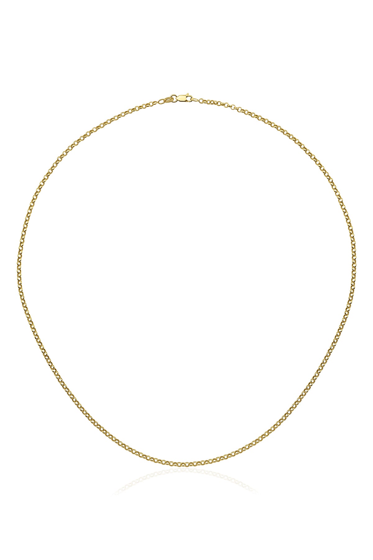 14K Gold Rolo Chain 0.098 inch