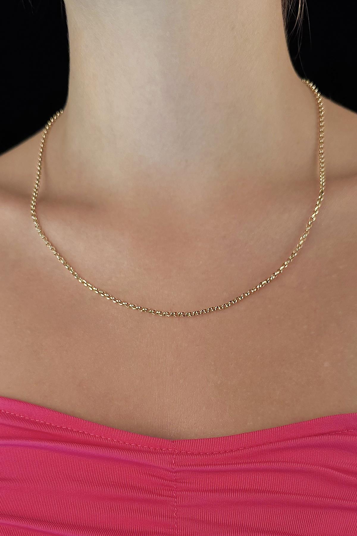 14K Gold Rolo Chain 0.173 inch