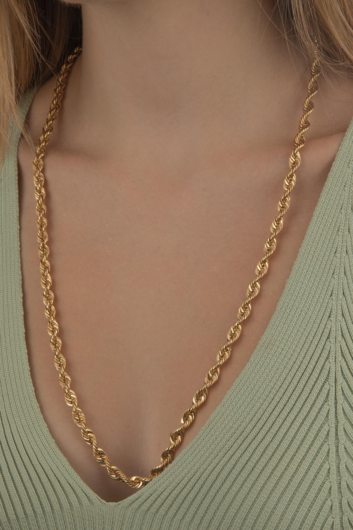 14K Gold Rope Chain 0.230 inch