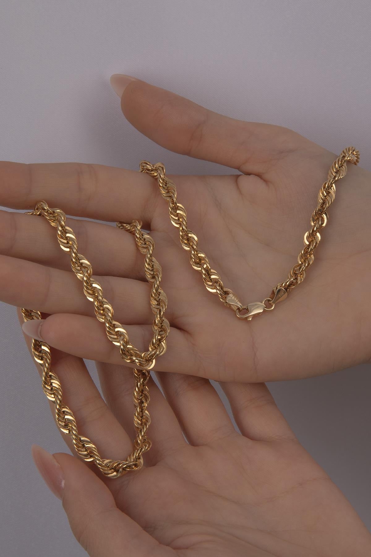 14K Gold Rope Chain 0.230 inch