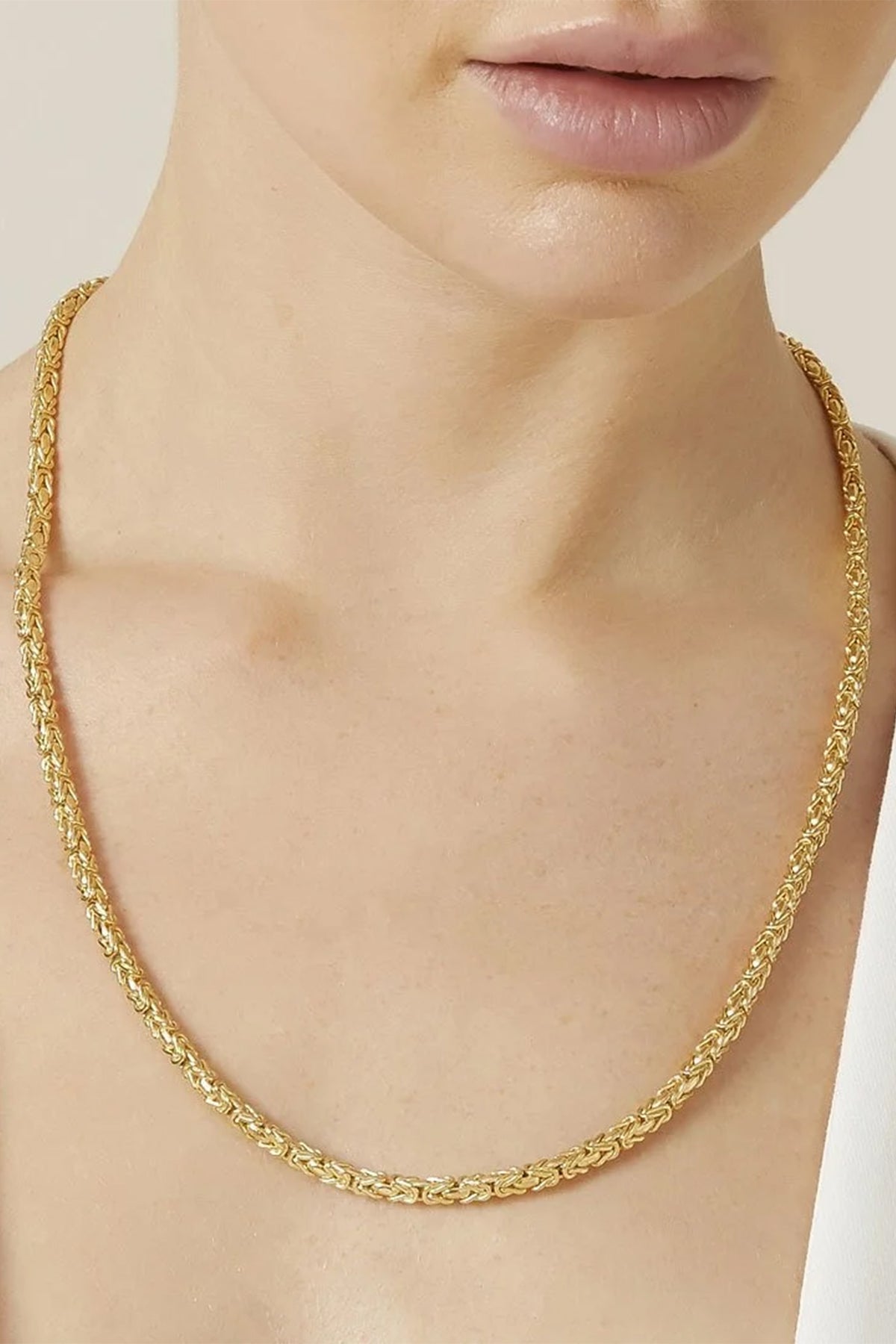 14K Gold Scroll Chain