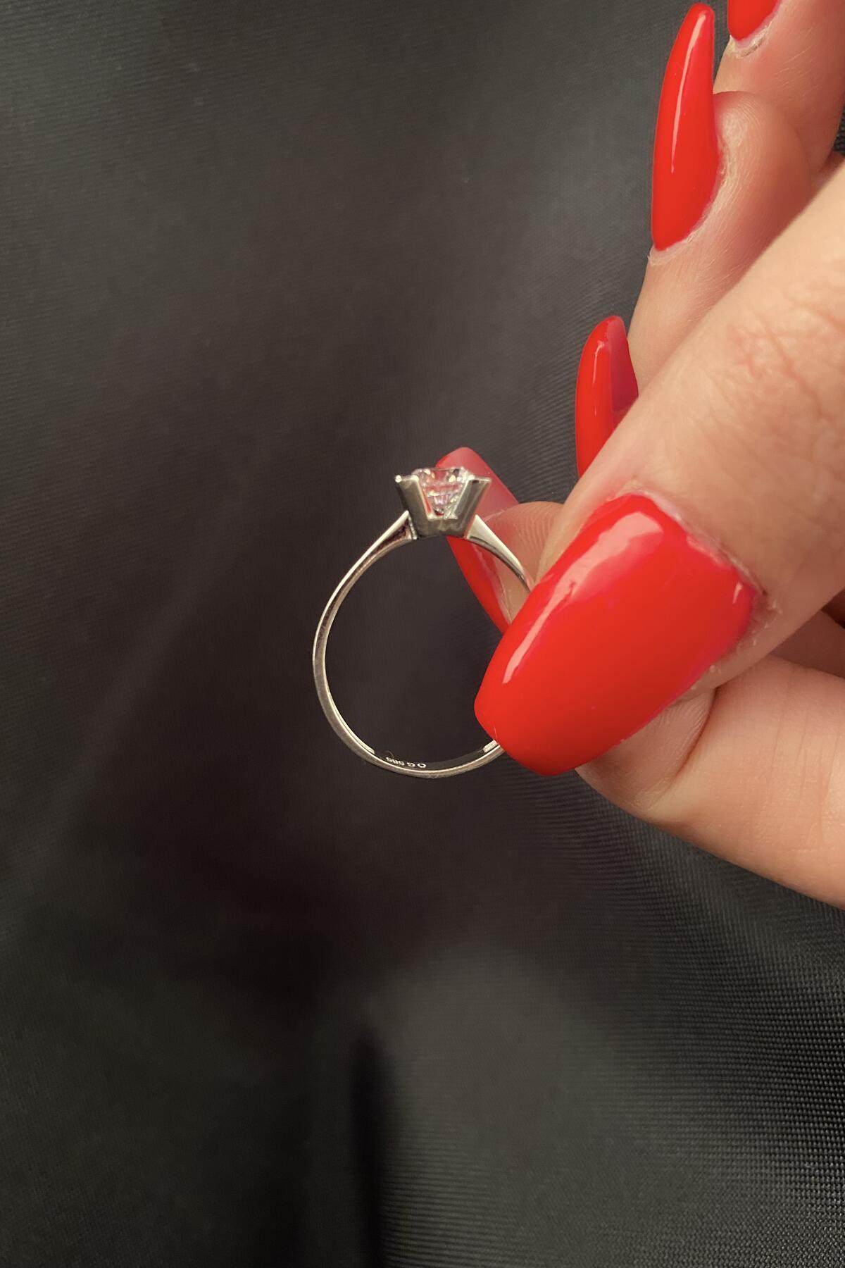 14K Gold Solitaire Ring 15