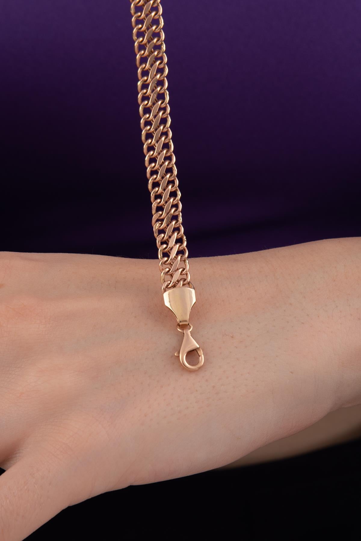 14K Gold vienna Baguette Bracelet