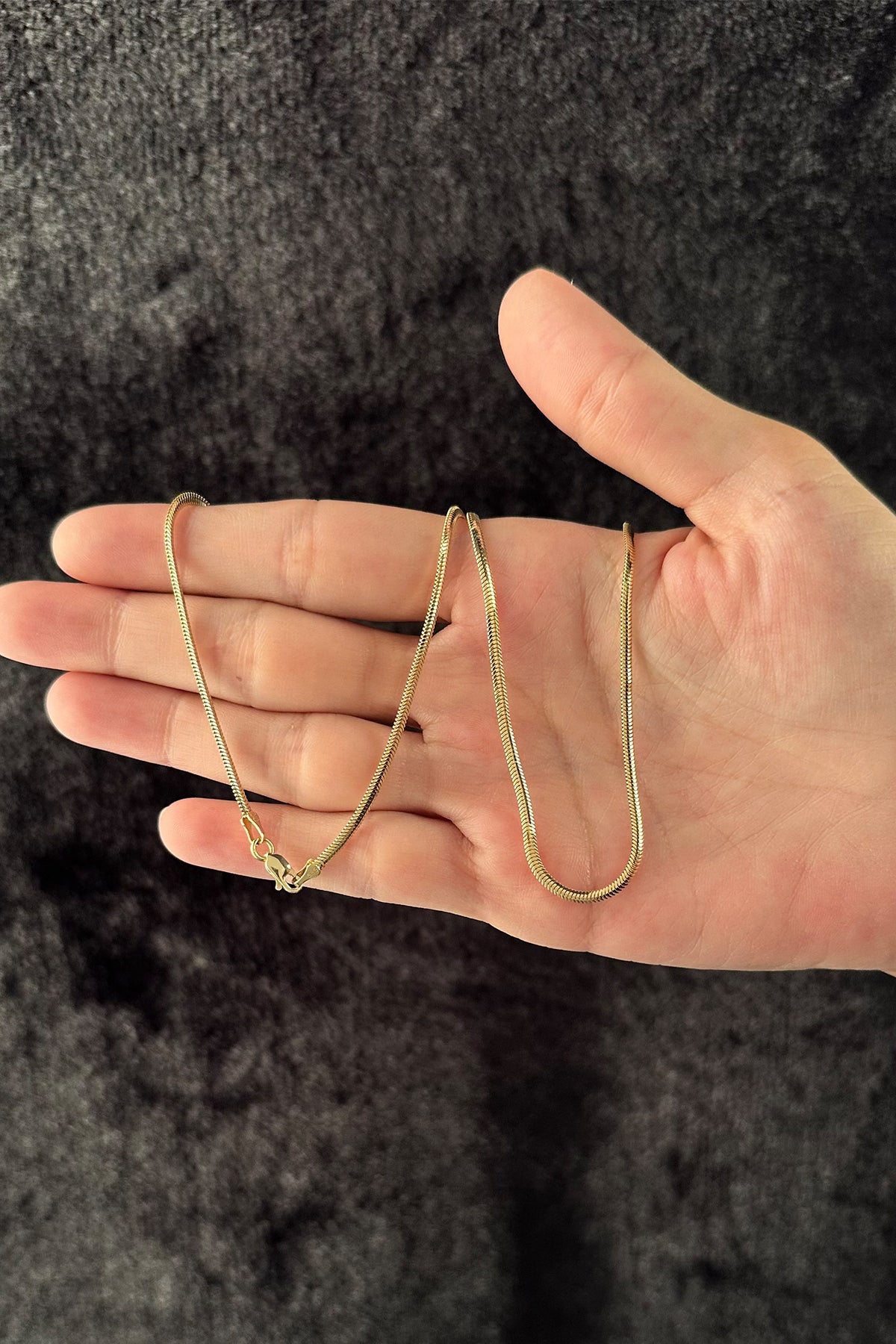 14K Gold Classic Snake Chain 0.082 inch