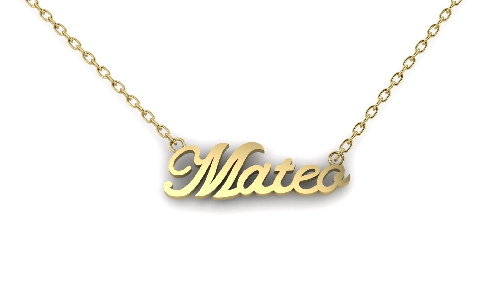 14K Gold Personalized Name Necklace – Your Identity, Etched in Gold