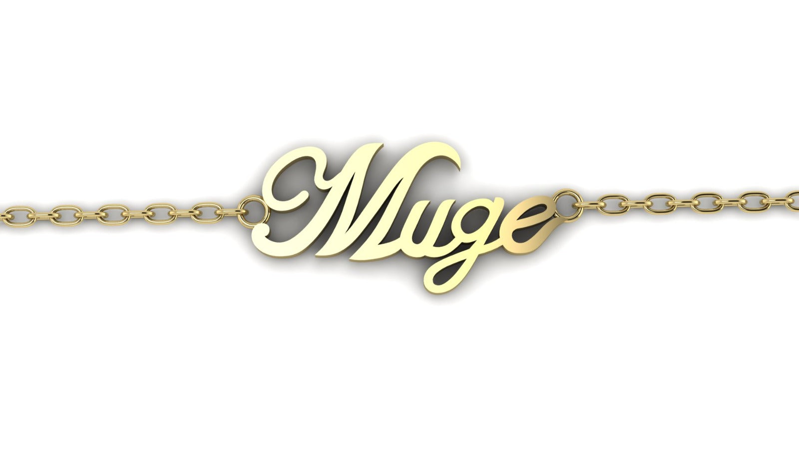 14K Gold Personalized Name Bracelet – Elegant Custom Gift of Identity