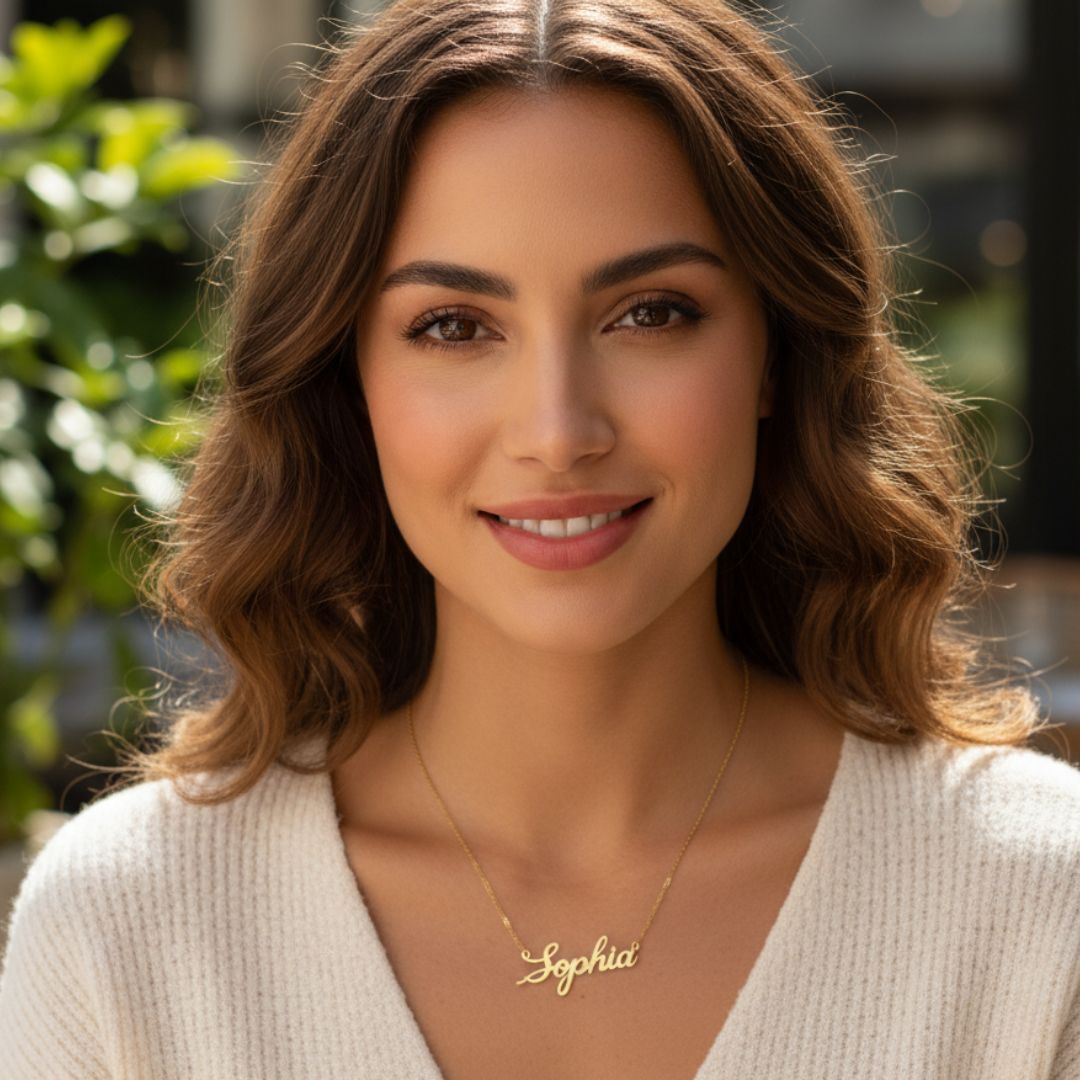 Gold Made Signature Name Necklaces