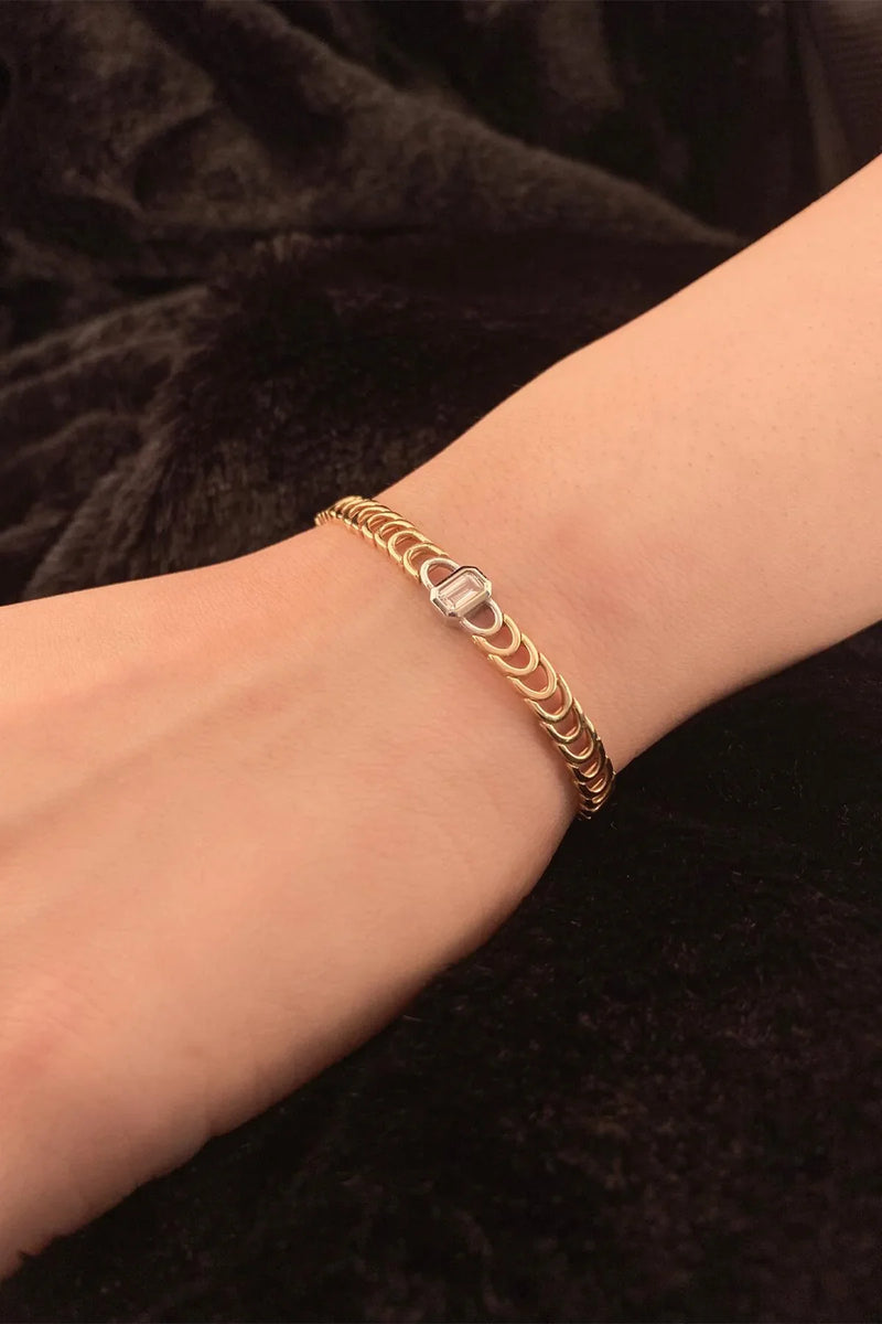 Baguette Gold Bracelets