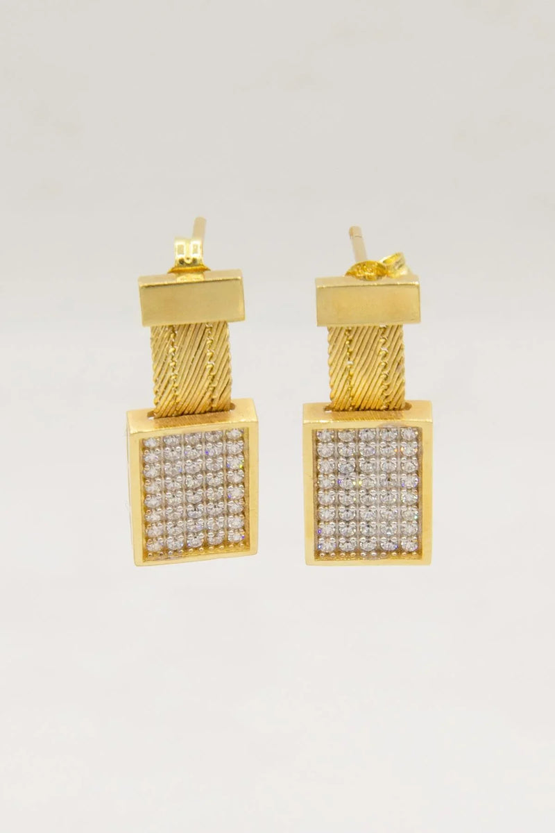 Gold Mesh Earrings