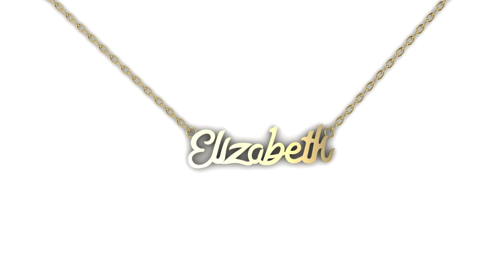 14K Gold Personalized Name Necklace – Your Identity, Etched in Gold