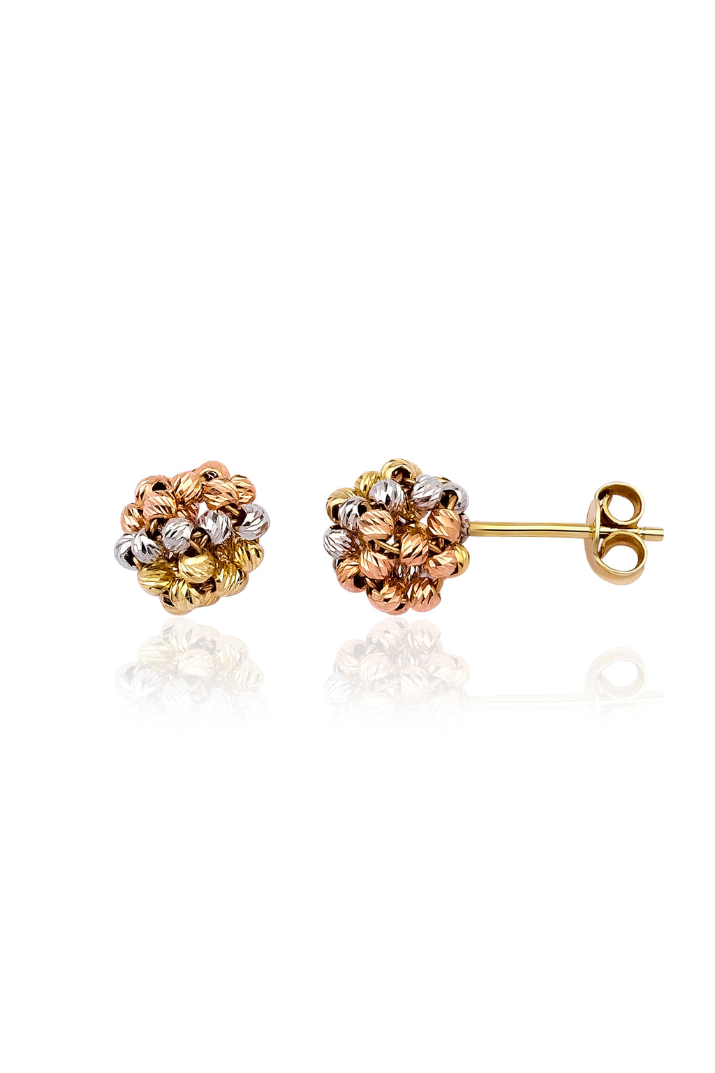 14ct Gold Colorful Dorika Ball Earrings