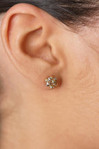 14ct Gold Colorful Dorika Ball Earrings