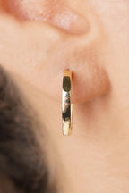 14ct Gold Large High-Polish Hoop Earrings