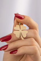 14ct Gold Medium Four Leaf Clover Charm