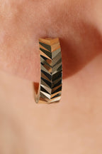 14ct Gold Tiny Wheat Ear Stud Earrings