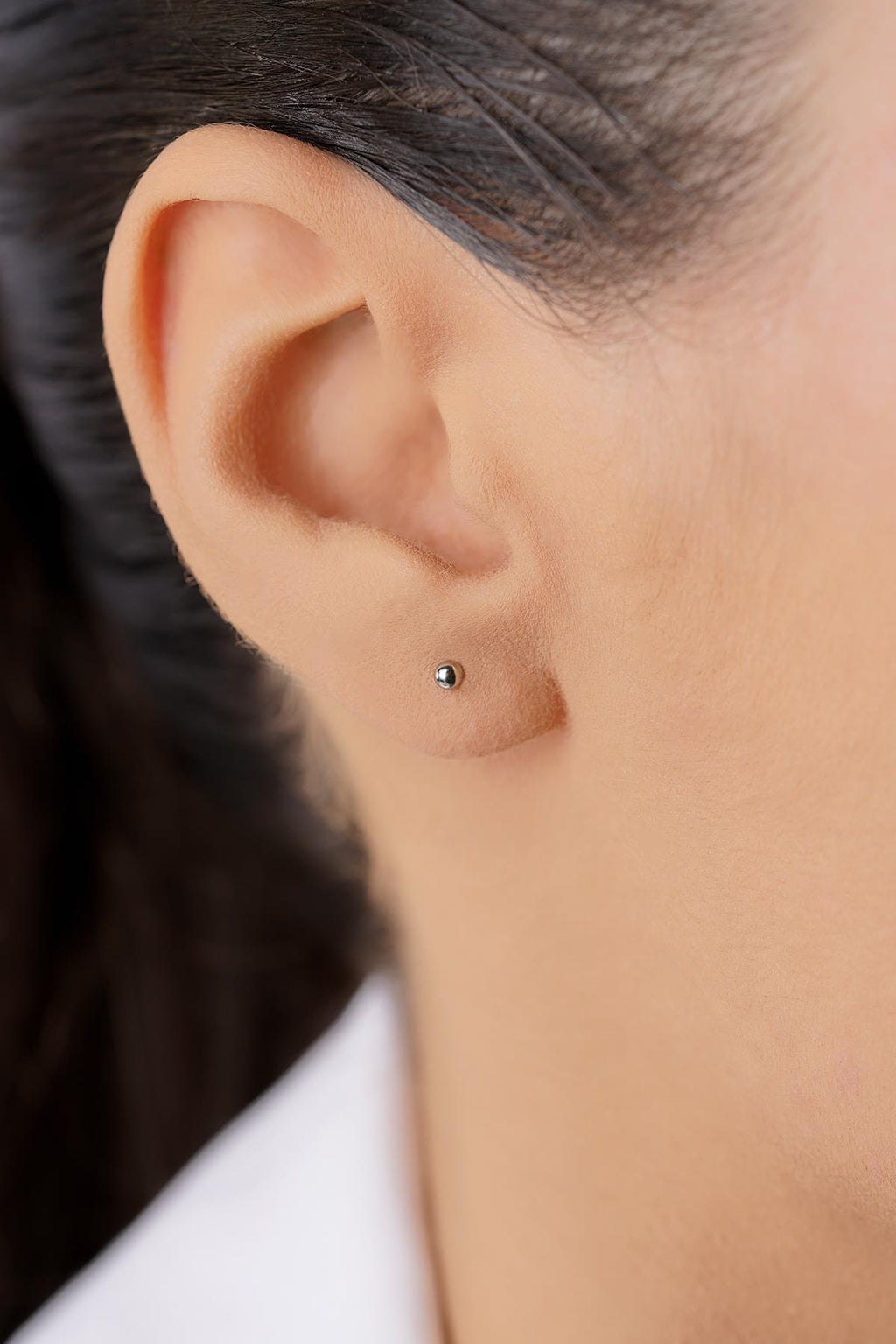 14ct Solid Gold Tiny Ball Stud Earrings