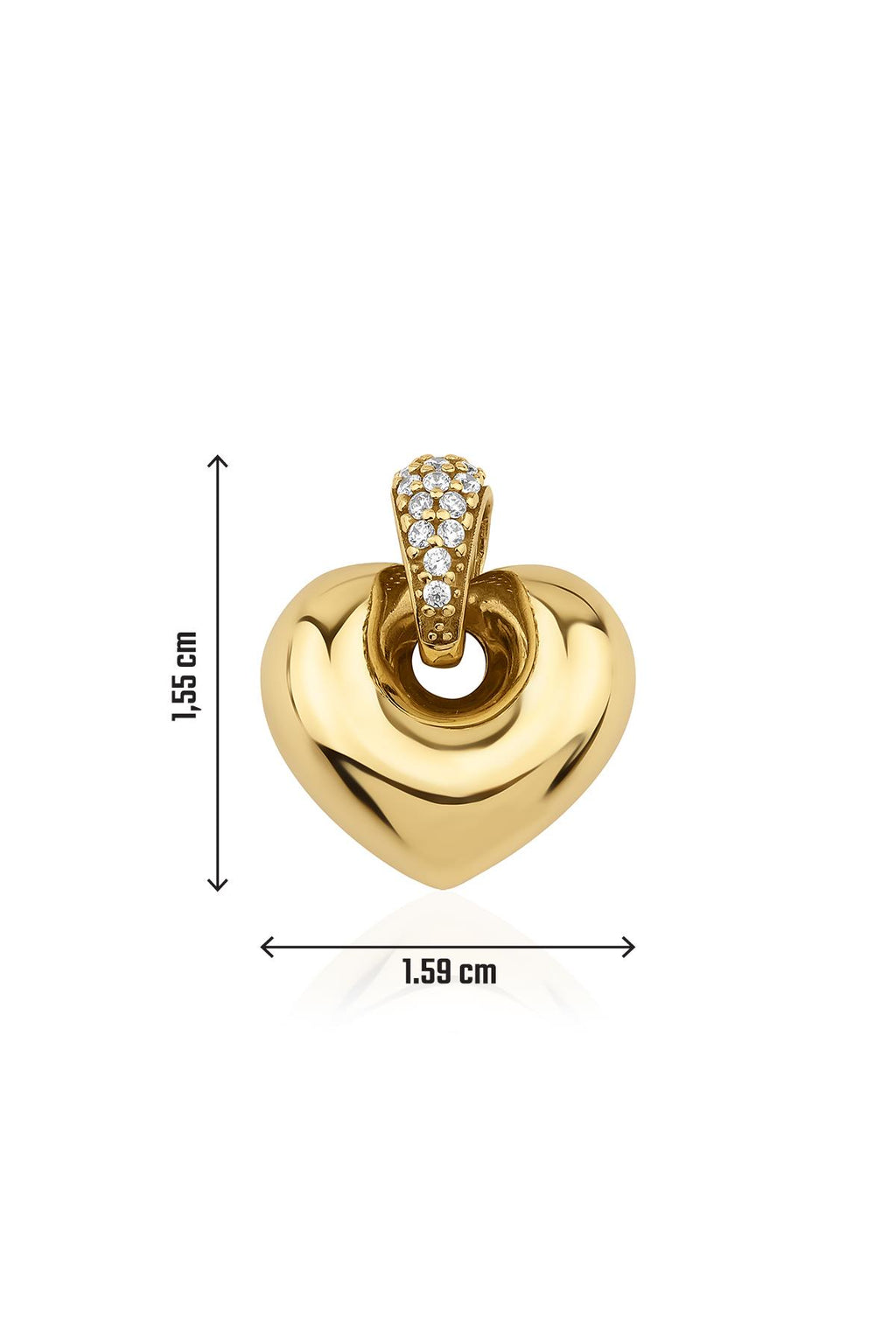 14ct Alluring Heart Pendant