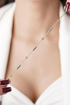 14ct Gold 1 Row Evil Eye Roller Bracelet