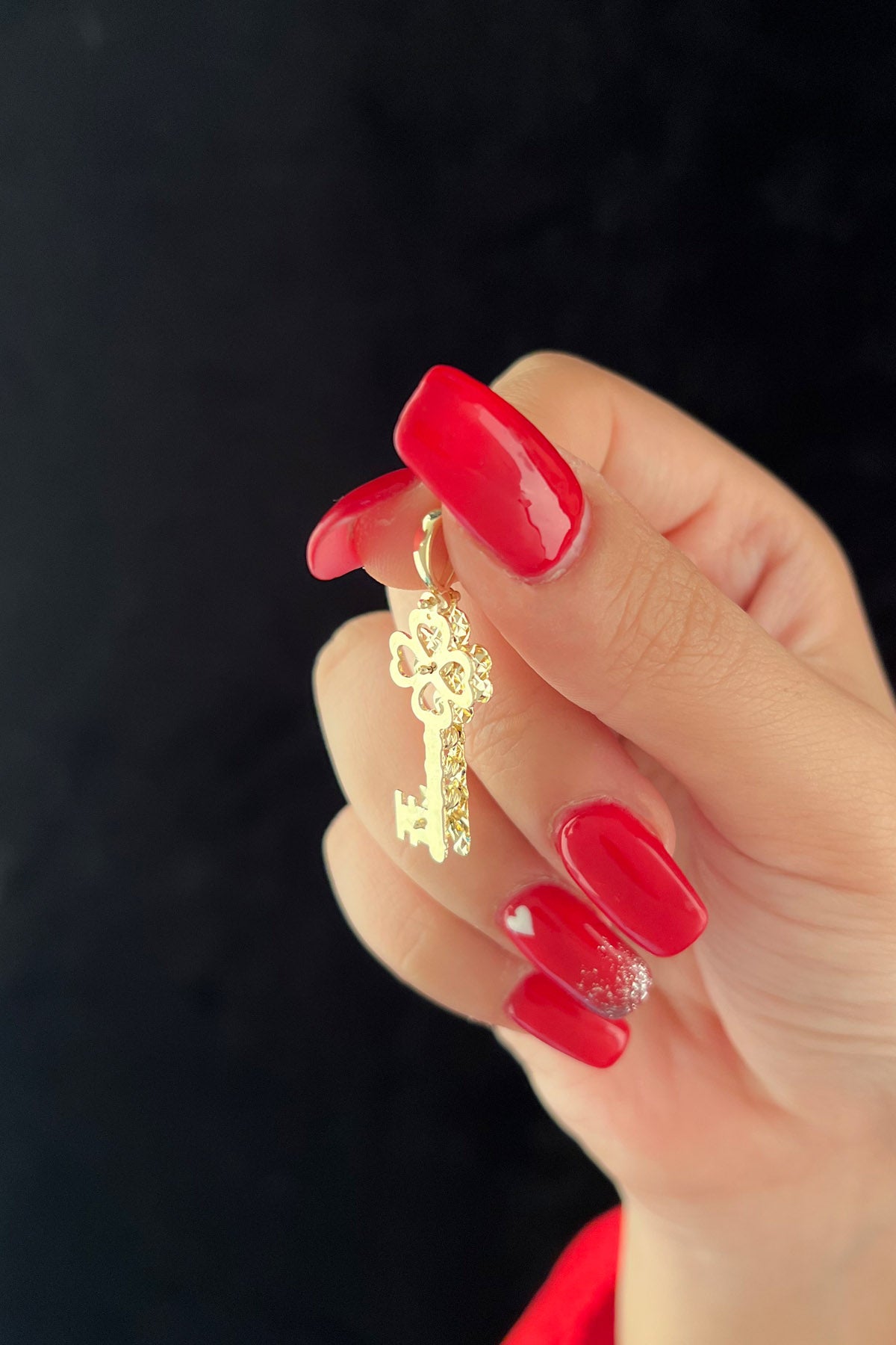 14ct Gold 3D Key Charm