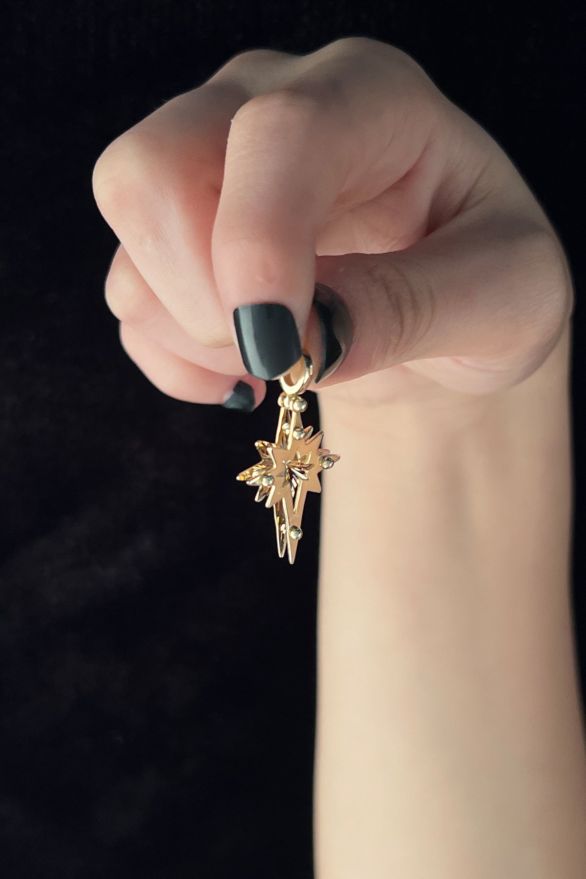 14ct Gold 3D Polar Star Charm