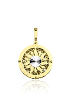 14ct Gold 3D Sun Pendant