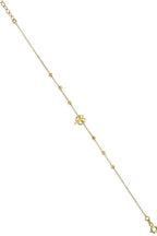 14ct Gold 4 Leaf Clover Dorcia Ball Bracelet