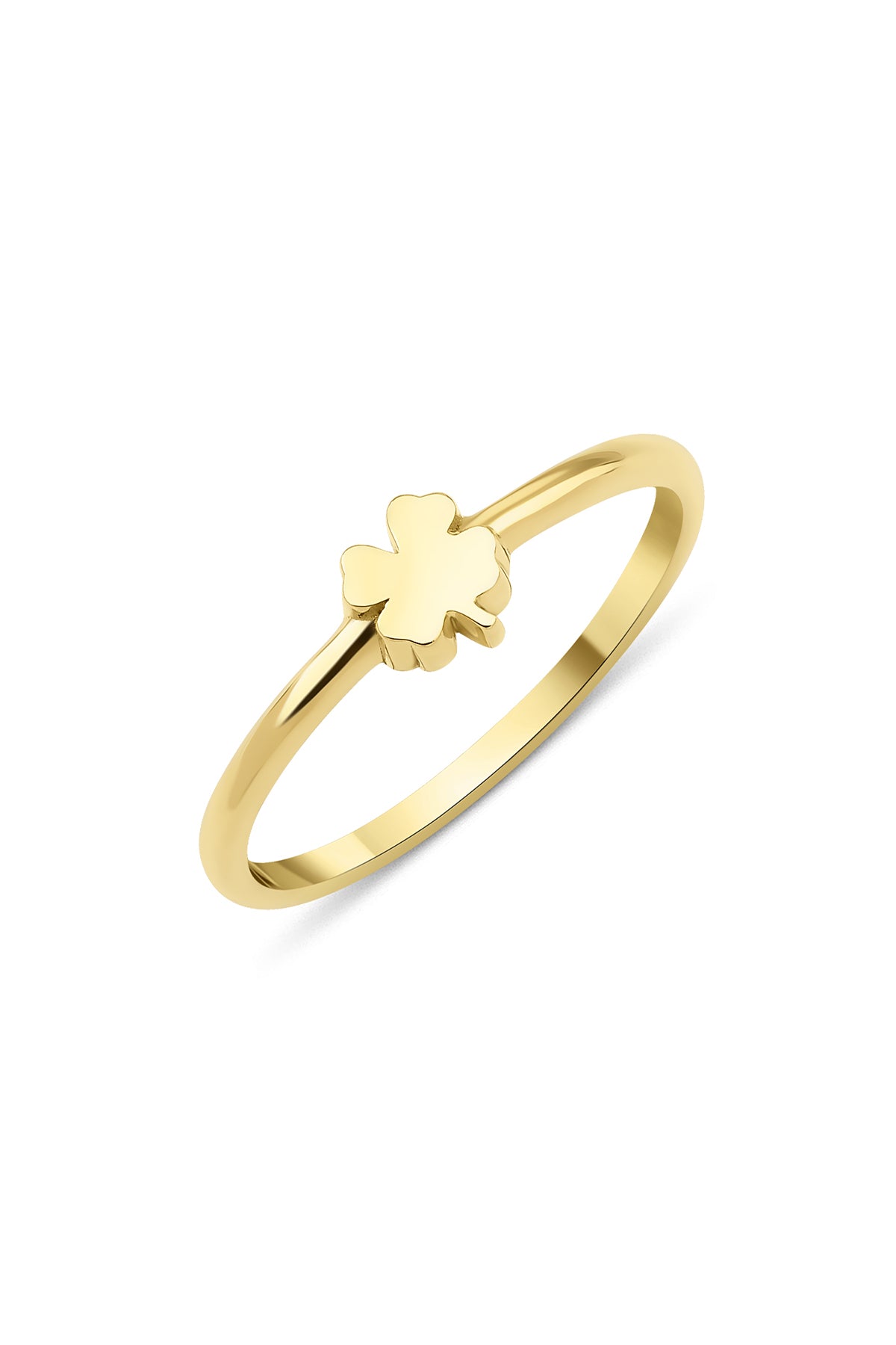 14K Gold 4 Leaf Clover Ring