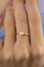 14ct Gold 4 Leaf Clover Ring