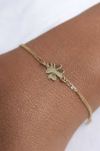 14ct Gold 4 Leaf Clover Shaped Bracelet